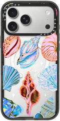 CASETiFY Impact iPhone 17 Pro Max Case [Slim/Compatible with Magsafe / 8.2 ft. 4X Military Grade Drop Protection] - Seashell - Clear Black
