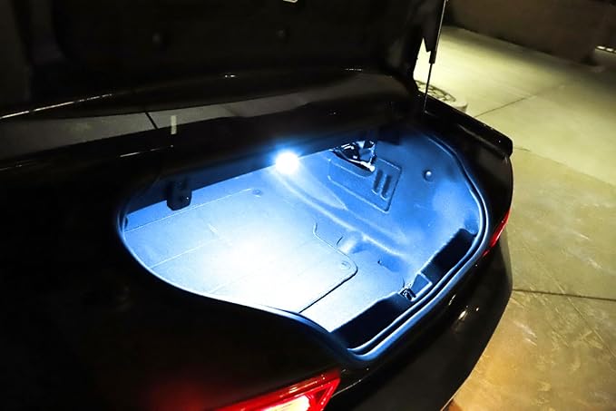 iJDMTOY 18-SMD Aqua Ice Blue Full LED Trunk Cargo Light Assembly Kit, Compatible With Chevrolet Camaro Cruze Trax Spark, Compatible With Cadillac XTS, Buick Lacrosse, GMC Acadia etc