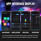 Acrylic Ambient Lighting Car Interior, 10 in 1 Dream Color Acrylic Led Strips Fiber Optic Lights Kit with APP USB Hub,Flexible Dynamic Neon Music Sync Emotion Glow Footwell Lighting for Car