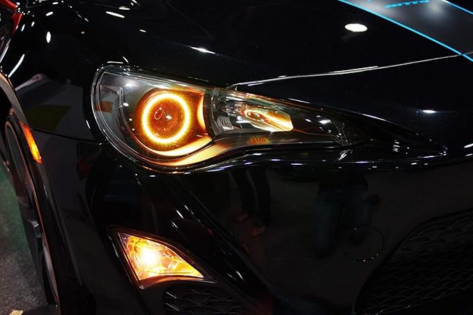 iJDMTOY 110mm White/Amber Switchback LED Halo Ring Retrofit Lighting Kit