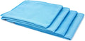 Autofiber Diamond Glass Microfiber Window and Chrome Towel - Pack of 4, Blue (16 inch x 16 inch)