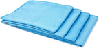Autofiber Diamond Glass Microfiber Window and Chrome Towel - Pack of 4, Blue (16 inch x 16 inch)