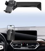 SKYLOTEC Car Phone Holder for BMW X3 X4 2022 2023 2024 Accessories 12.3-Inch Screen Fixed Clip, Automobile Cradles Phone Mount, Cell Phone Base Not Block Air Vent(Not Fit 10.25-inch)
