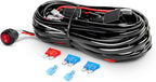 Nilight - ZH006 LED Light Bar 20 Inch 126W Spot Flood Combo Led Off Road Lights with 16AWG Wiring Harness Kit-One Lead, 2 Years Warranty