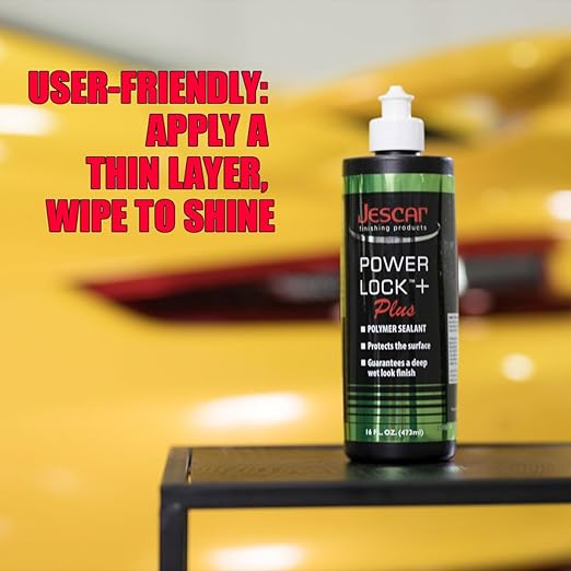 Jescar Power Lock Plus Polymer Sealant - 128oz - Durable High-Gloss Paint Sealant for Long-Lasting Protection – Easy Application, Safe for All Paint Types, Easy to Apply, Hand or Machine Application