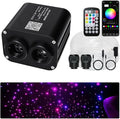 Twinkle Starlight Headliner Light Kit 20W Upgraded Car Home Fiber Optic Lights 1200pcs*0.03in(9.8ft/3m) Sound Activated APP/Remote Control Small Size Star Lights for Car Home Star Ceiling Decoration