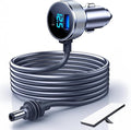 Starlink Mini Cable, 3 in 1 Starlink Mini Car Adapter DC Power Cable and Cigarette Lighter Adapter 12V-48V with Voltage Display, Durable USB-C PD 45W and USB-A 35W Ports，Suitable for Cars（16.4FT）