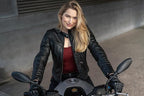 SHIMA Winchester 2.0 Motorbike Jackets for Women AirForce Back Protector Armour Riding Leather Motorcycle Jacket Summer Bikers Ventilated Armoured Bike Motorcycles (Womens, Black, XS)