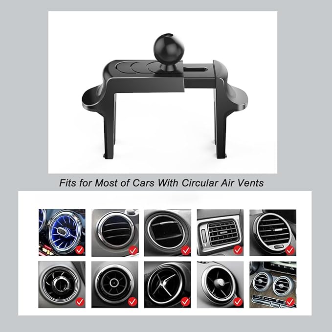 Car Cell Phone Holder Mount for Mini Cooper Countryman Paceman Clubman JCW S R52 R53 R56 R55 R60 F56 F55 F60 R58 F57 All4 CD Accessories Round Air Vent Cellphone Mobile Stand