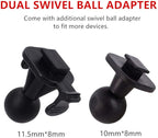 CH02B Car Dash Camera Mount Holder for 3M Double-Sided Adhesive Base -Driving Video Recorder Windshield/Dashboard Mount Holder for Yi/Apeman/DOD/HP Car DVR Camera GPS Phone Permanent Mount