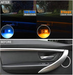 NJSBYL Blue-Orange LED Interior Ambient Circuit Board for B-MW M4 X1 3 4 5 Series Sedan Convertible Coupe F10 F30 F31 F32 F33 F34 F36 F48 F82 F83 Side Door Handle Courtesy Lamp Dual-color