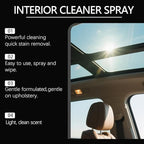 Multipurpose Interior Car Cleaner, Car Cleaning Kit, Upholstery Cleaner for Leather, Vinyl, Dashboard, Removes Dirt, Grease and Stains, Restores Gloss, Refreshed Scent (3Pcs)