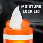 Armor All Car Interior Cleaner Protectant Wipes - Cleaning for Cars & Truck & Motorcycle, New Car, 25 Count (Pack of 6), 78533-6PK