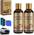 Ceramic Car Coating Kit - 2026 Crystal Serum Ceramic Coating, 9H+ Hardness Professional Ceramic Coating for Car, Long-Lasting Shine & Easy Maintenance (2 Pcs)