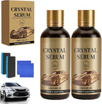 Ceramic Car Coating Kit - 2026 Crystal Serum Ceramic Coating, 9H+ Hardness Professional Ceramic Coating for Car, Long-Lasting Shine & Easy Maintenance (2 Pcs)