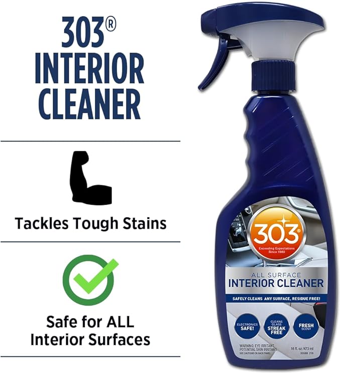 303 Interior Care Bundle - Includes Automotive Protectant, Interior Cleaner, and Microfiber Towels - Perfect for Father's Day or The Detailer in Your Life