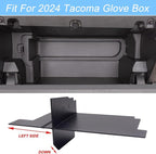 JKCOVER Glove Box Organizer Compatible with 2024 2025 2026 Toyota Tacoma(4th Gen Tacoma) Glove Box Compartment Insert Storage Divider Accessories (Patent Design