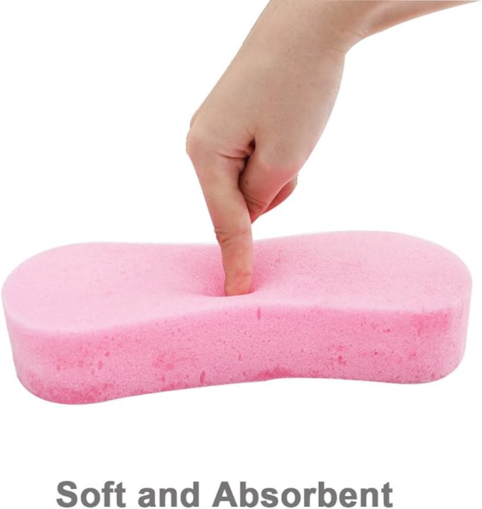 Lantee Large Sponges - Big 10 Pcs High Foam Cleaning Washing Sponge Pad for Car, Household Cleaning and Water Games, 8.5" L x 4.3" W x 2.56" Th