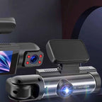 Dual Dash Cam Front and Inside, 1080P Dash Camera for Cars IR Night Vision Car Camera, Loop Recording, HDR, Accident Lock, 310 ° Wide-Angle, Parking Monitor, Motion Detection