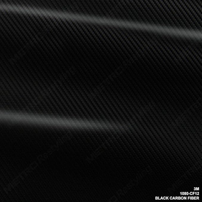 3M Car Wrap Roll 2080 Black Carbon Fiber | CFS12 | (Sample 3in x 5in) | Automotive Vinyl Wrap for Cars - Car Interior Wrap & Exterior