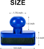 UNIMEIX Tire Shine Applicator Brush Large Vegan Tire Shine Brush with Storage Stand for Vehicles Tire Shine Polish Wax and Car Wash (Blue)
