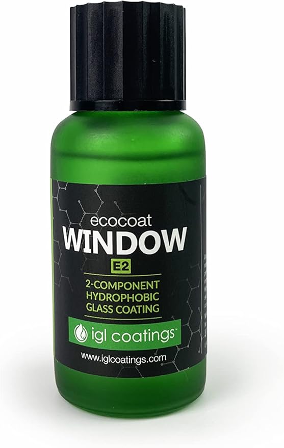IGL Ecocoat Window Hydrophobic Glass Coating (60ml) Ultimate Ceramic Coating DIY Kit