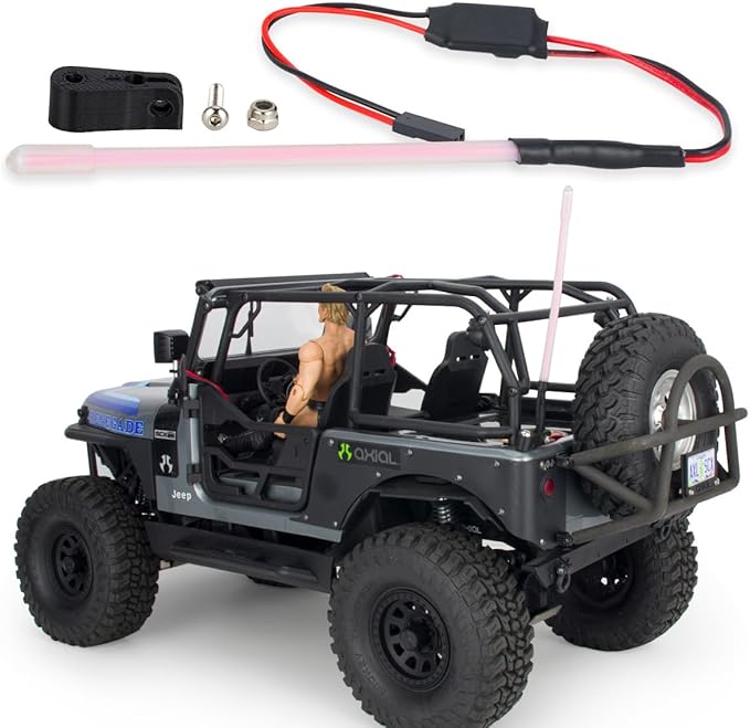 1/10 RC LED Light Bar Roof Strip Tube Lamp Tail Light Kit Bumper Light Compatible with Traxxas RC Car Truck Crawler Tamiya Losi HPI Rustler Axial Upgrade Parts