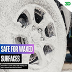 3D Wash N Wax Car Wash Soap - pH Balanced, Easy Rinse, Scratch Free Soap with Wax Protection - 1 Gallon