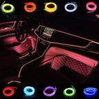 ABALDI Car Light El Wire Car Interior Trim Light Strip for Car Interior Decoration(3m/9ft,Pink)