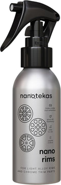Nano Rim Protectant Spray - Easy to Use Wheel Ceramic Coating Suitable for All Rim Types - 100 ml Brake Dust Repellent for Cars & Motorbikes - Tire Shine Coating w/Self-Cleaning Effect