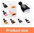 AOCISKA Car Interior Detailing Brush,Soft Bristle Cleaning Brush Car Detailing Brush Dusting Brush,Car Interior Cleaning Tool,Auto Detail Brush Car Dash Duster Brush (Black&Pink with Cap)