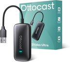 OTTOCAST 2026 Play2Video Ultra Magic AI Box Car Streaming Devices, Wireless CarPlay Android Auto Video Adapter 3 in 1 Built-in Netflix/YouTube Android 12 System