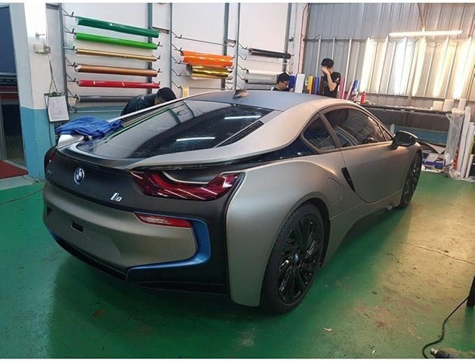 3M Car Wrap Roll 2080 Matte Gray Aluminum | M230 | (5ft x 8ft (40 Sq/ft)) | Automotive Vinyl Wrap for Cars - Car Interior Wrap & Exterior | w/Free Instawraps Pro Glove