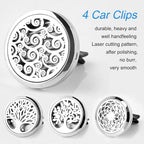 4PCS Car Vent Clip Diffuser Set with Felt Pads – Reusable Alloy Air Freshener Holder for Car, Office & Home, Gift for Women & Men, Christmas, Valentine's Day, Birthday