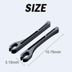 2PCS Car Seat Gap Filler，Gap Stopper Fill Gap Between Seat and Console，Built-in Recessed Storage Organizer，Universal for Most Cars Trucks SUVs to Stop Things from Dropping（Black）