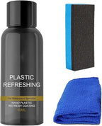 Plastic Cleaner & Restorer,Nano Plastic Refreshing Coating,Car Plastic Parts Retreading Agent,Car Plastic Restorer Prevents Drying Aging,Plastic Care for Cars,Truck,Motorcycle (50ml-1pcs)