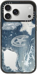CASETiFY Impact iPhone 17 Pro Max Case [Slim/Compatible with Magsafe / 8.2 ft. 4X Military Grade Drop Protection] - Denim - Clear Black