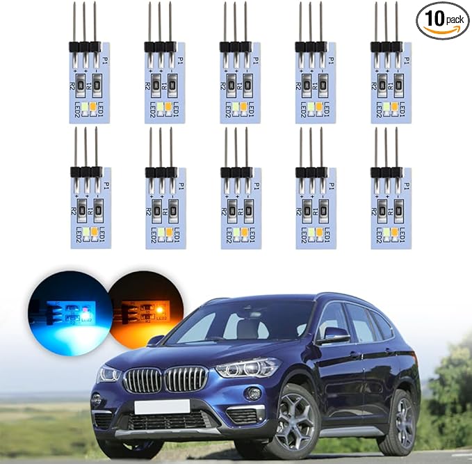 NJSBYL LED Interior Ambient Circuit Board Lighting Kits for 2016-2022 B-MW X1 F48, 2010-2017 5Series F07, 2012-2015 7Series F01 Coupe Sedan SUV Side Door Pocket/Panel/Storage/Handle Trim Lamp
