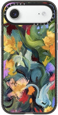 CASETiFY Impact iPhone Air Case [Slim/Compatible with Magsafe / 8.2 ft. 4X Military Grade Drop Protection] - in The Tulips - Clear Black