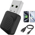 2-in-1 Wireless CarPlay & Android Auto Adapter, Smallest Mini Edition, Converts Wired to Wireless, Plug & Play Adapter for Apple iPhone iOS 10+ & Android 11+