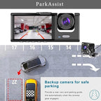 Dash Camera for Car Security Camera Dashcam Front and Rear Inside with WDR, Night Vision, G-Sensor Auto Lock, Loop Recording