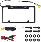 License Plate Backup Camera,170° Wide Angle License Plate Camera with LED HD Night Vision Design,Water Resistant Back up Cameras for Cars for US Licenses Plates,Cars,SUVs