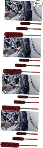 Unomor 12pcs Wheel Rim Cleaner Brushes Bendable Tire Cleaning Tools for Automotive Detailing Soft Bristle Car Wash Brushes for Cleaning