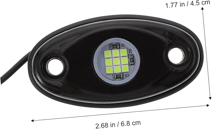 PRETYZOOM 9W LED Light Kit for Cars and Trucks Universal Automotive Ambient Lighting Waterproof RGB Color Options Easy Installation