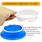 PukeBag 50 Pack Emesis Bag, Disposable Vomit Bags, Aircraft Barf Car Sickness Nausea Bags for Travel Motion Sickness
