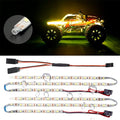 Waterproof LED Light Strips for RC Cars Trucks Airplanes Boats Drones Fixed Wing AR Wing Model Underglow Light (Yellow)