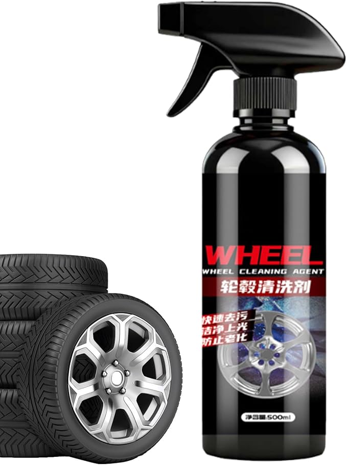 Wheel Rust Remover Spray – 500ml Iron Fallout Cleaner, Advanced Brake Dust Dissolver, Powerful Oxidation Neutralizer, Deep Cleaning Formula | Safe Automotive for Detailers, Restorers