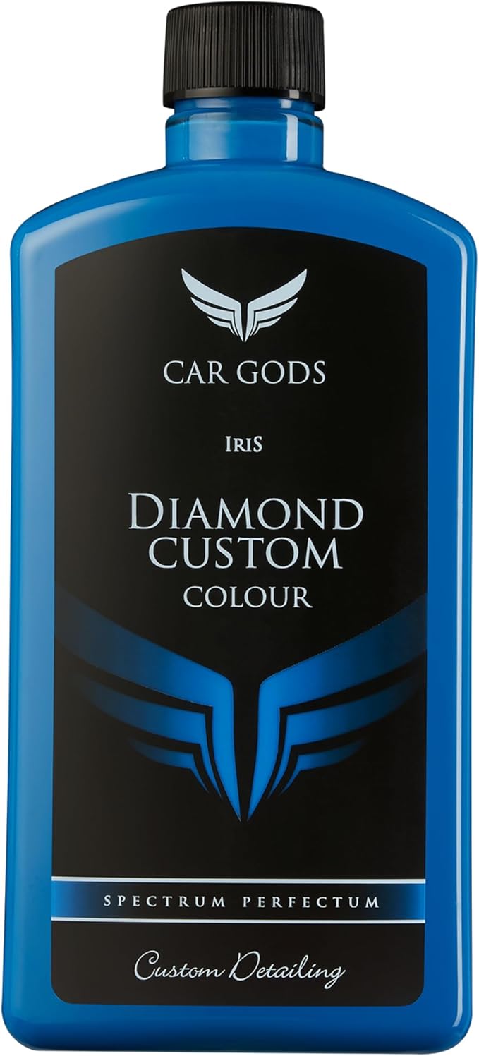 Car Gods Iris Custom Color Mid Blue 3-in-1 Polish Wax Color Restorer & Scratch Remover, 16 Colors Available, 17 Fl Oz