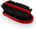 Car Carpet and Upholstery Cleaning Brush, Stiff Bristle Car Detailing Carpet Scrub Brush with Hanging Hole, Vehicle Interior Detailing Brushes for Floor Mats, Couch, Leather Seat (Red)