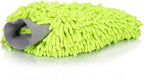 Set of 3 - Dafna Chenille Microfiber Premium Scratch-Free Wash Mitts Green
